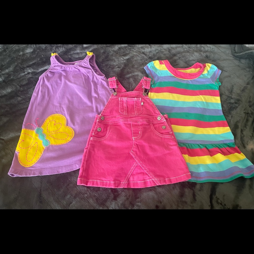 Carter’s Three Toddler Girl Dresses 12M-24M